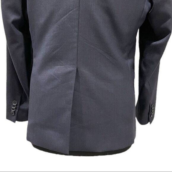 Theory Navy Wool Blend Two-Button Blazer Jacket Size 40R Men’s Suit Coat - Picture 8 of 15